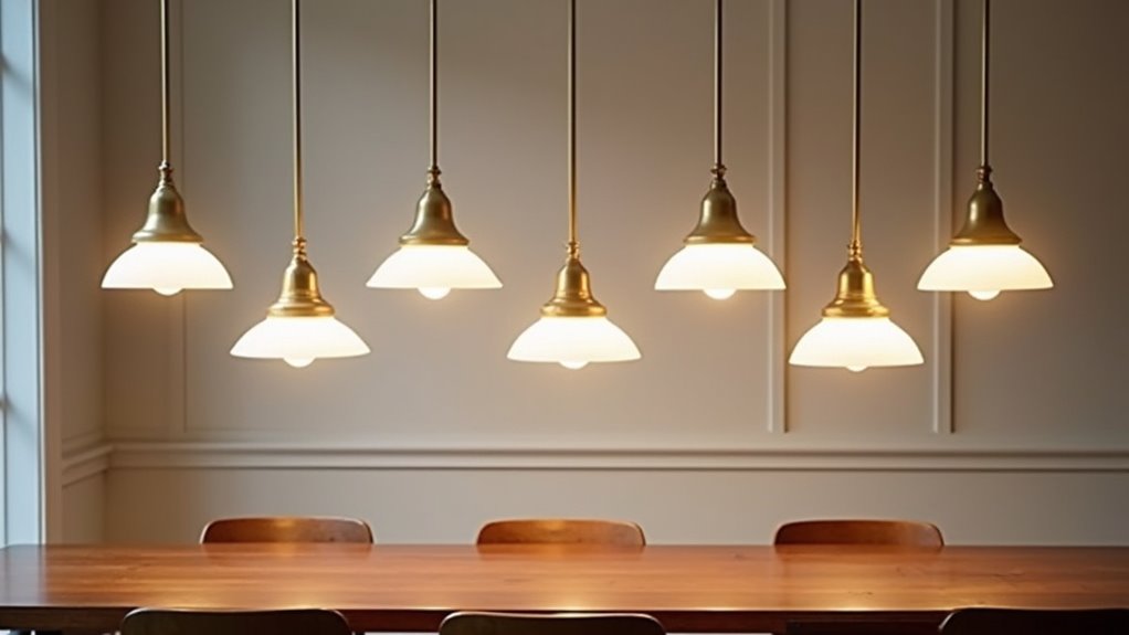 timeless warm schoolhouse lighting