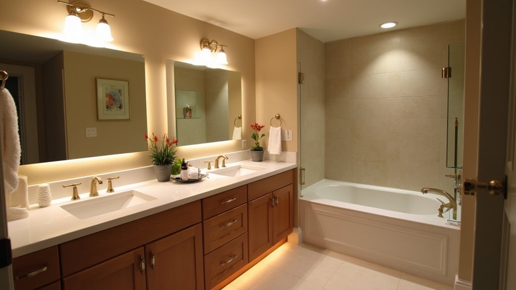 versatile bathroom lighting design