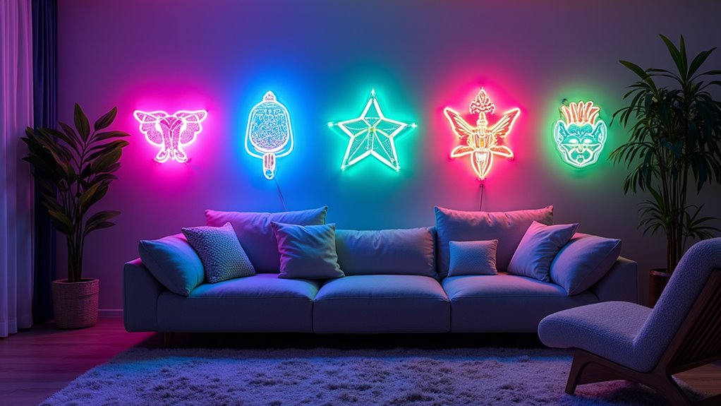 vibrant customizable neon decor