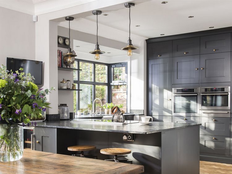 industrial-chic metal pendants