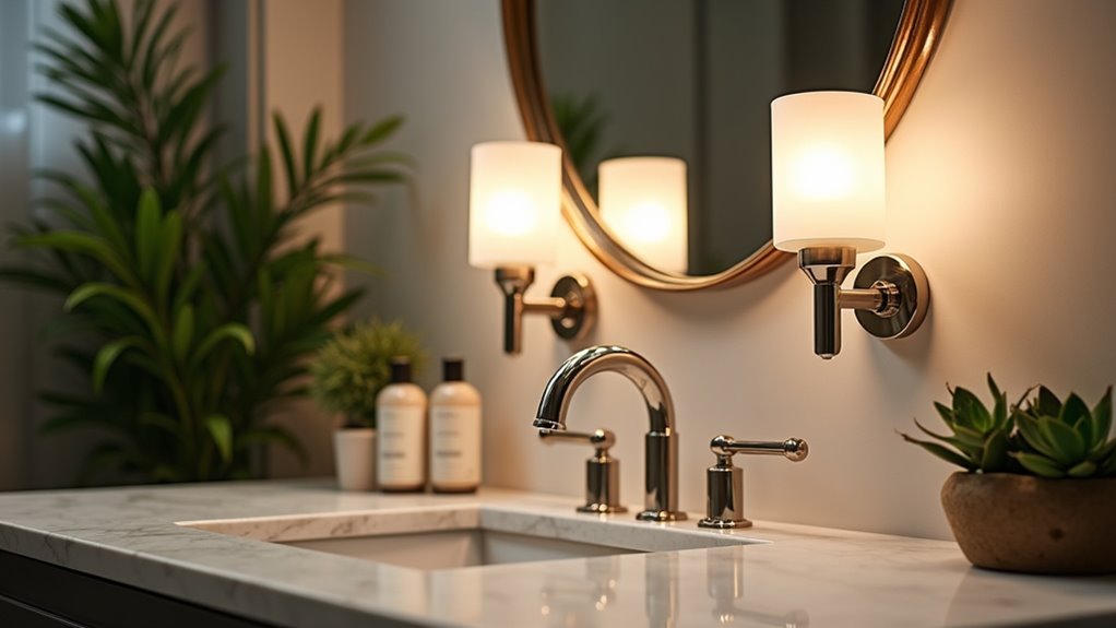 ambiance enhancing bathroom lighting