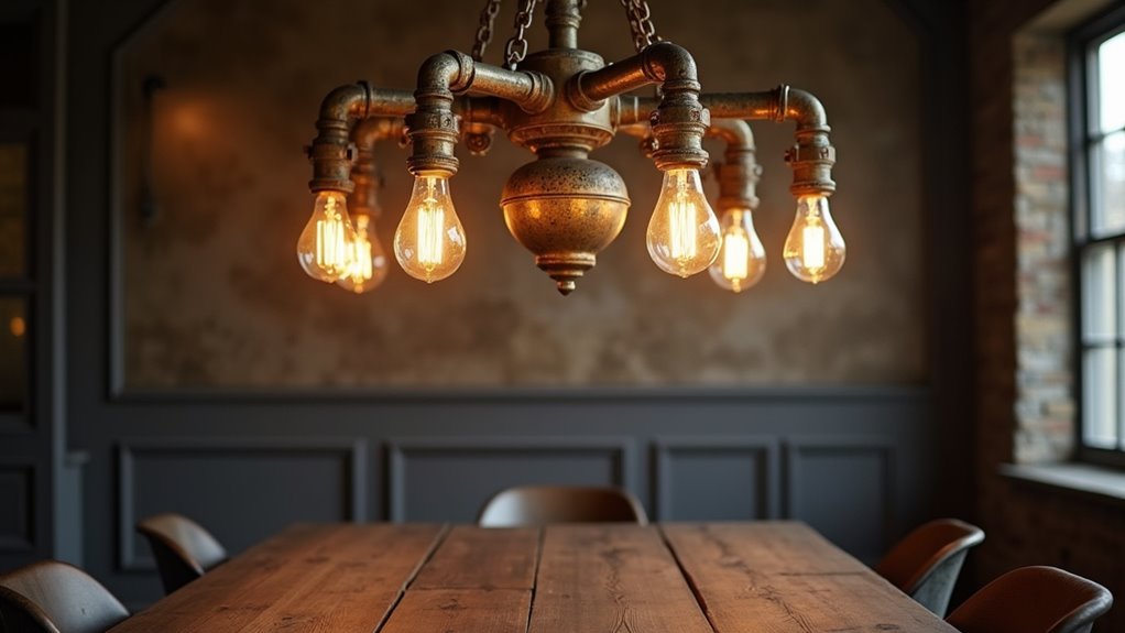 antique gold industrial chandeliers