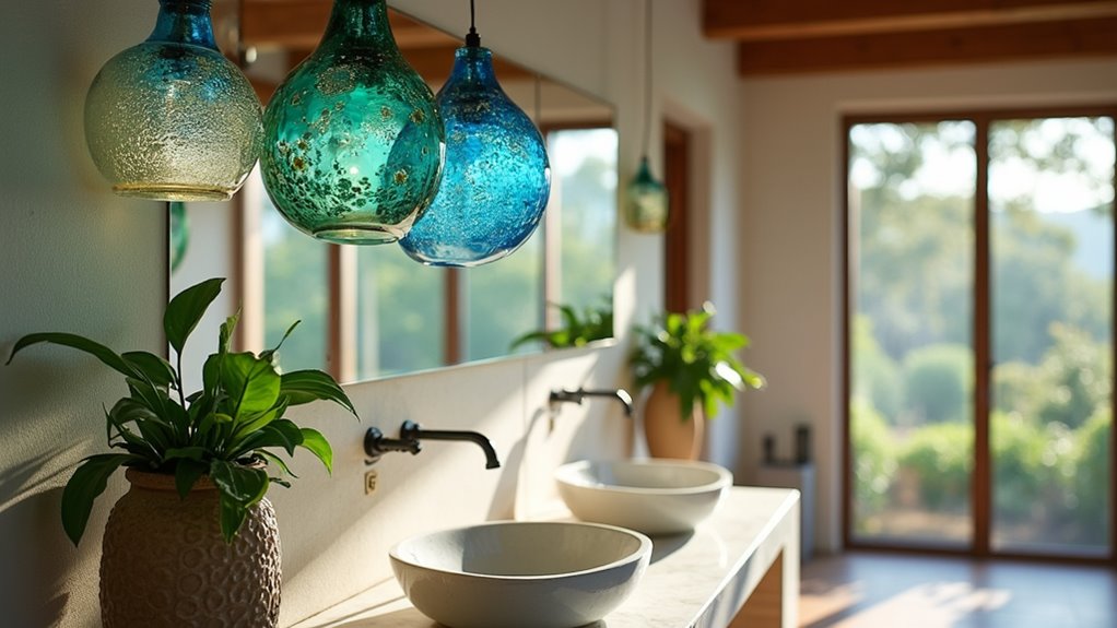 artisanal glass lighting designs