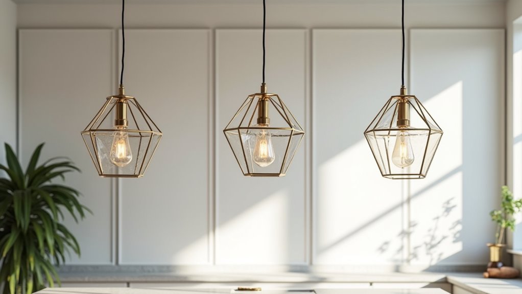 artistic geometric light fixtures