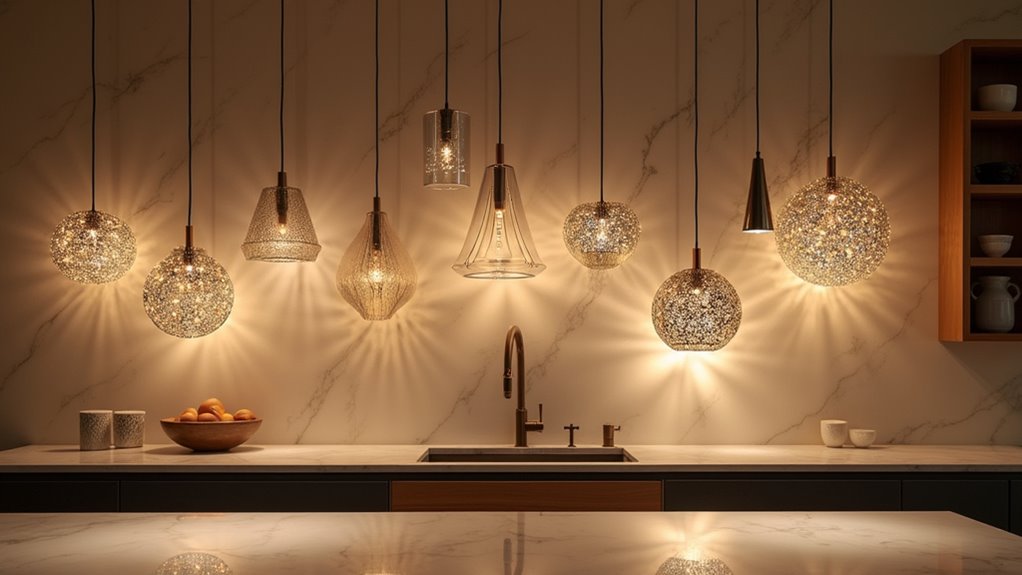 artistic led kitchen lighting