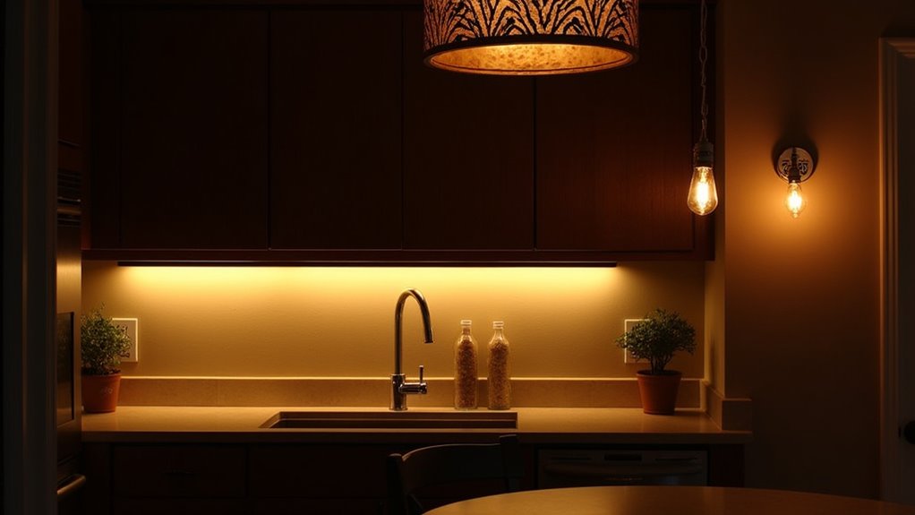balanced kitchen lighting selection