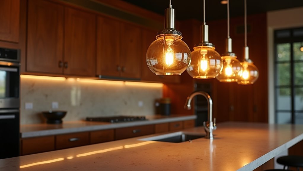 balanced linear lighting arrangement