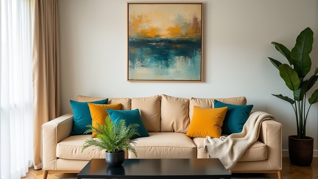 balancing bold neutral tones