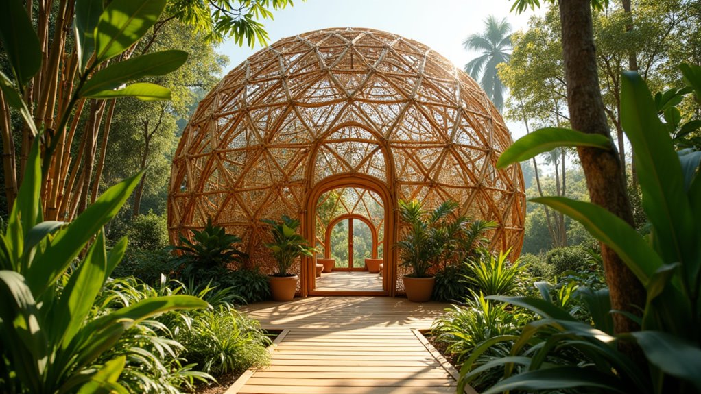 bamboo geodesic dome innovation