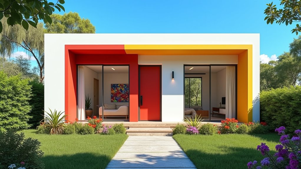 bold colors enhance atmosphere