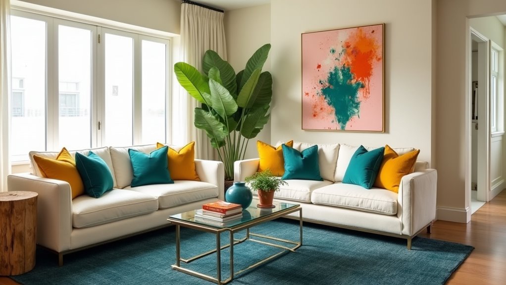 bold colors enhance living space