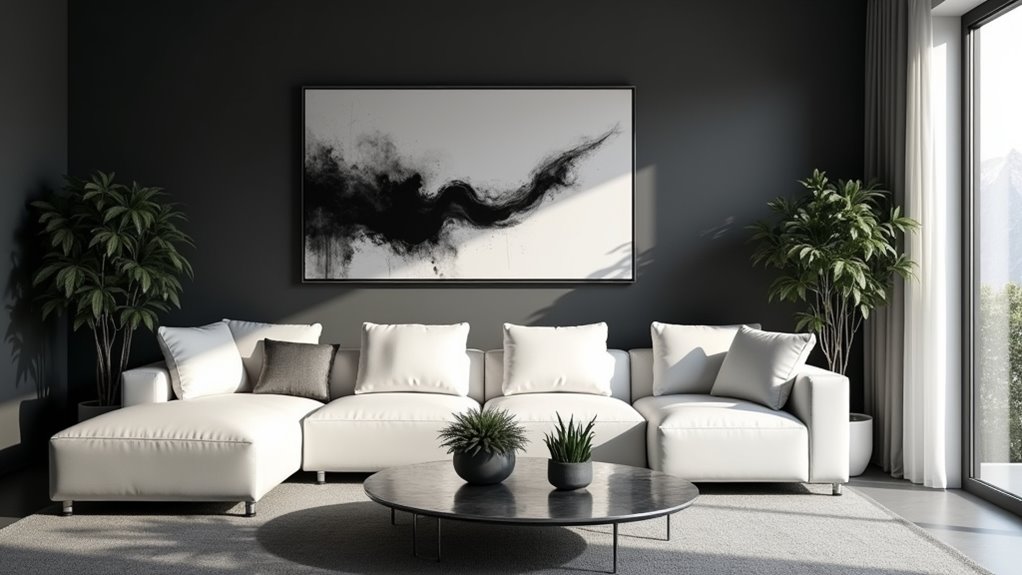 bold contrast enhances elegance