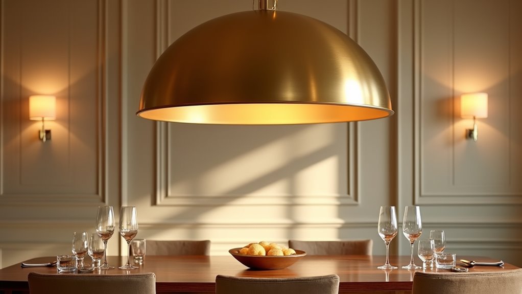bold elegant gold lighting