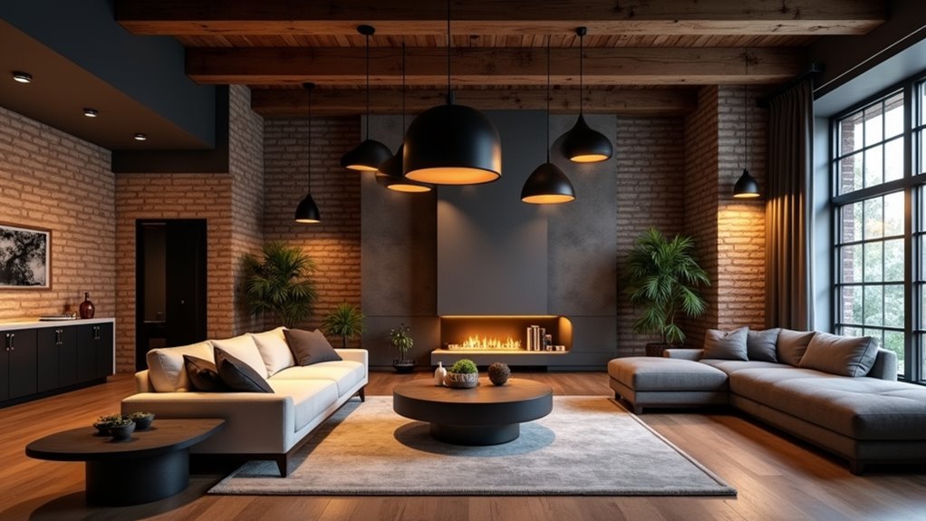 bold industrial pendant lighting