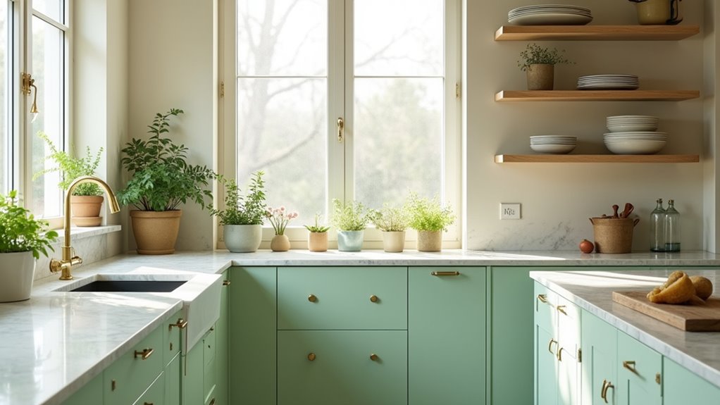 bright and airy kitchen sets