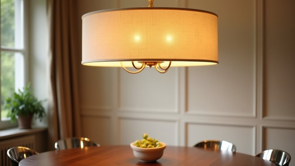 budget linen drum chandeliers