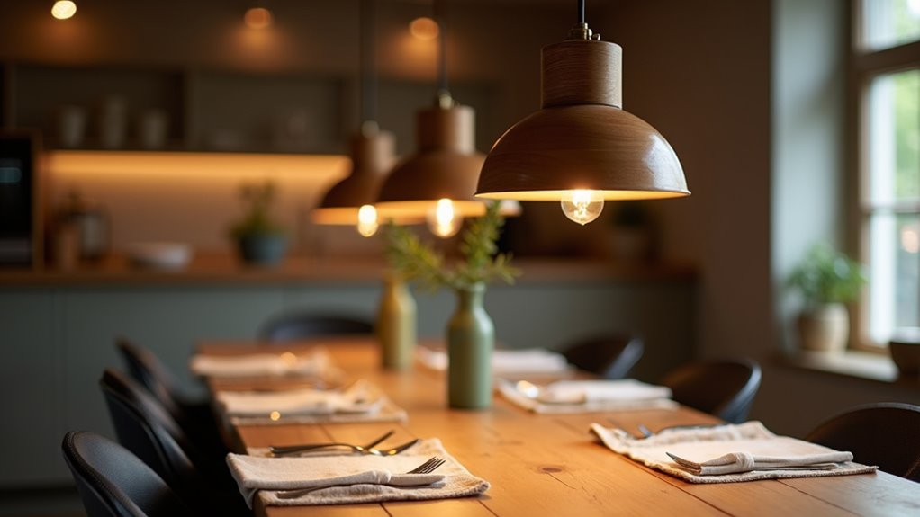 budget oak lighting options