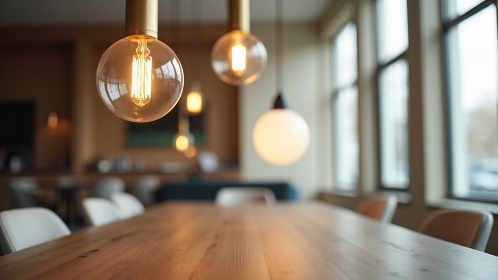 chic round dining lights