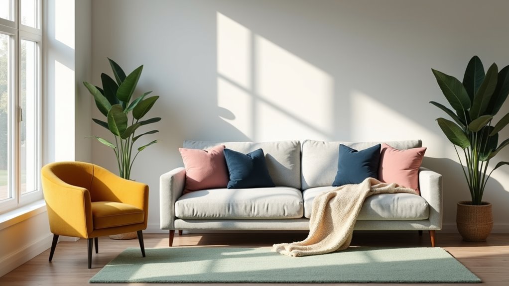 choose complementary neutral hues