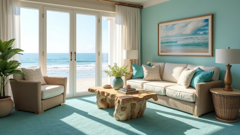 coastal living room tranquility