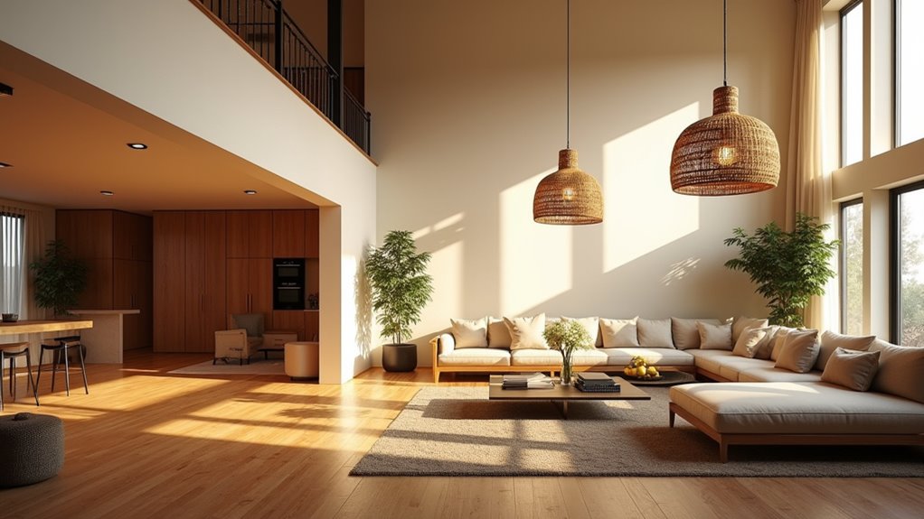 coastal natural textured lighting