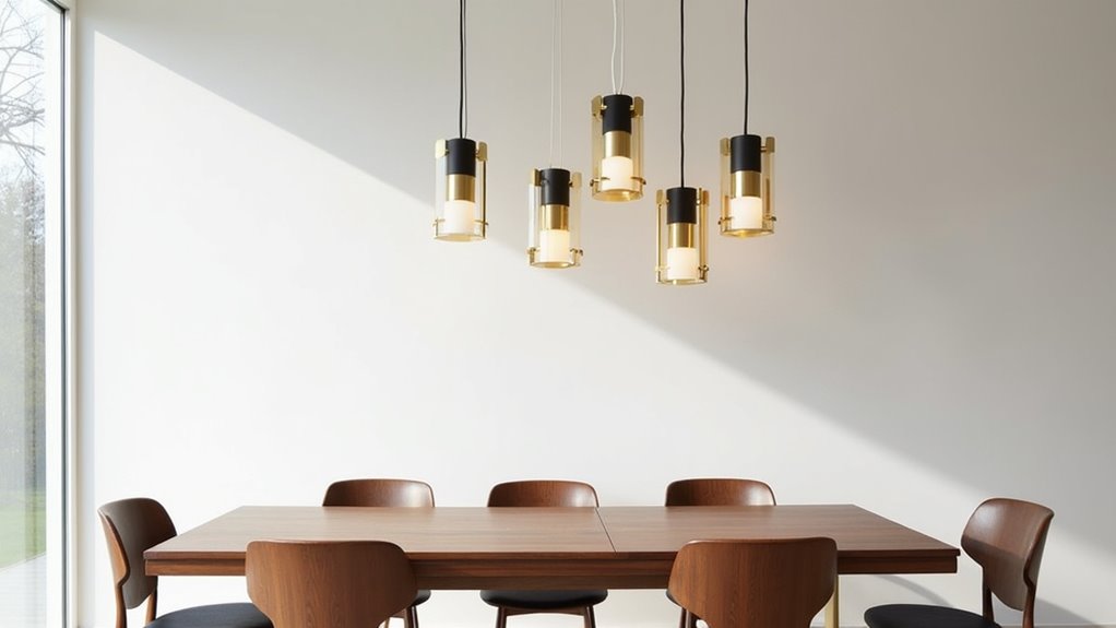contemporary geometric pendant lighting