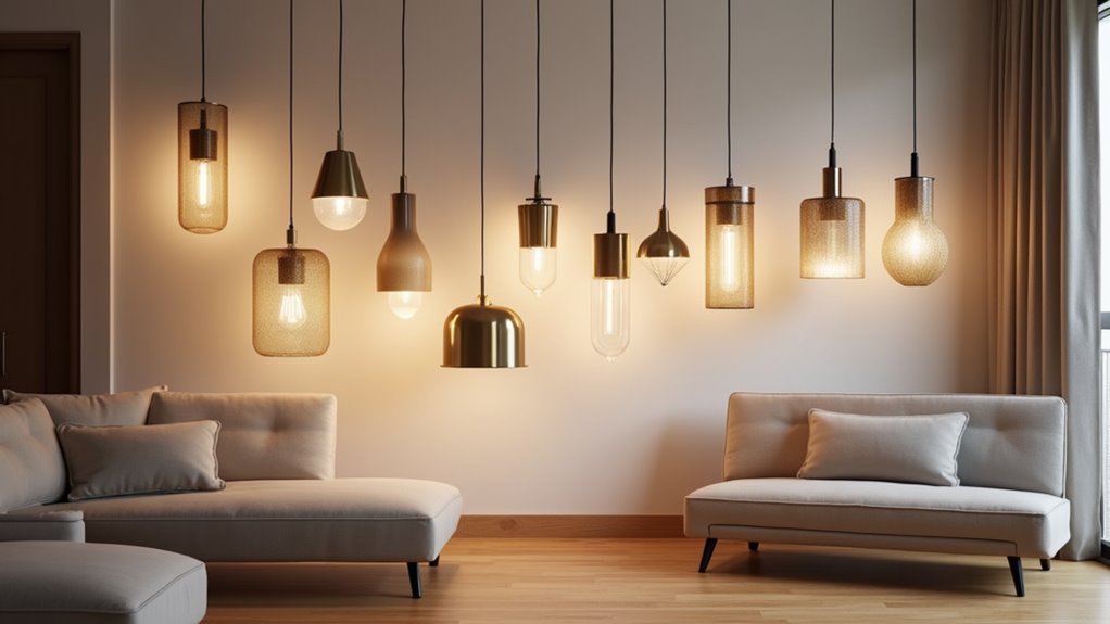 contemporary living room lighting