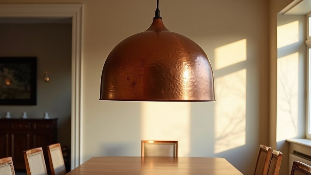 copper pendant light design