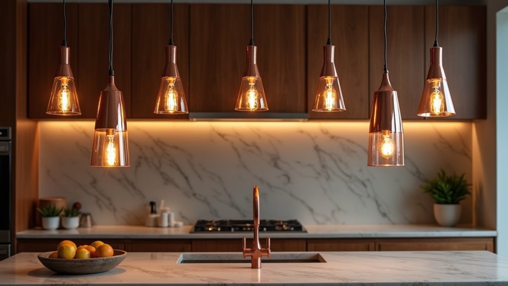 copper pendant lights collection