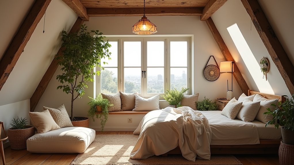 cozy attic guest retreat