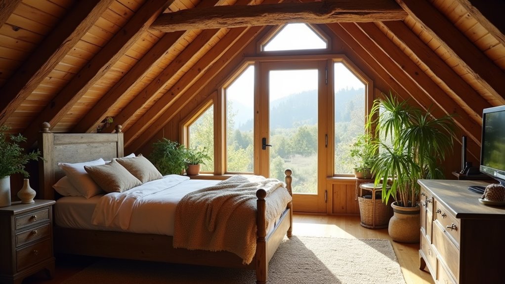 cozy rustic attic retreat