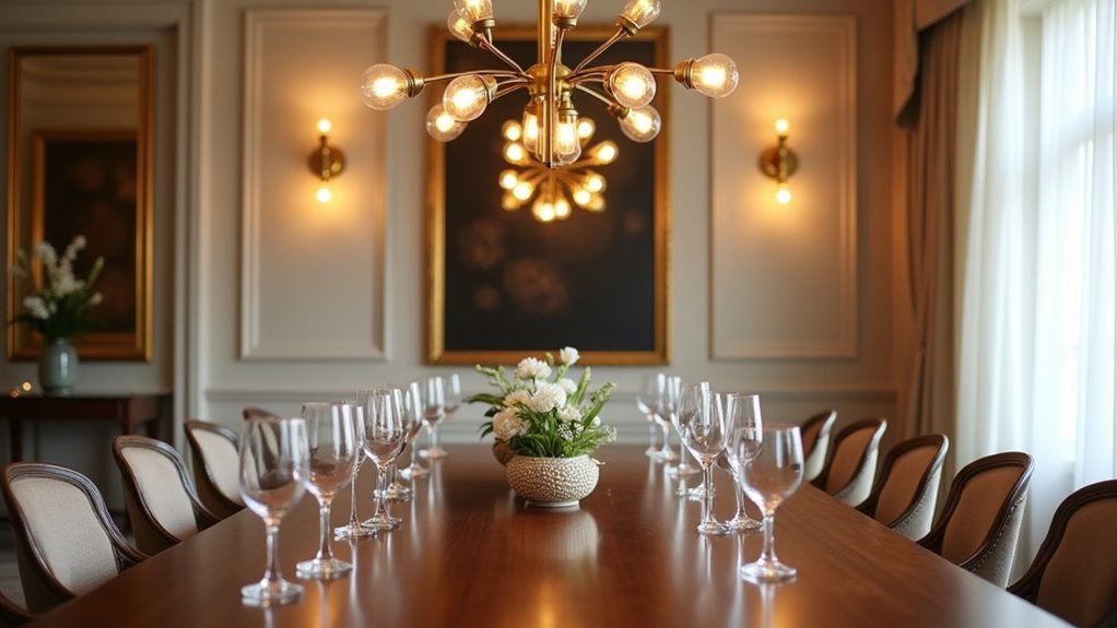 dimmable gold layered lighting