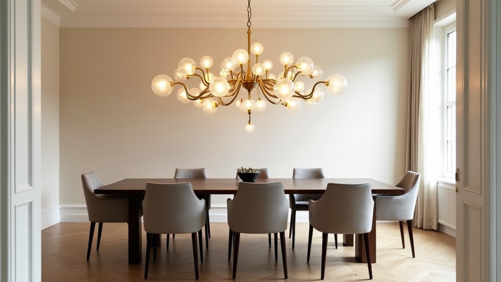 dining fixture size guidelines
