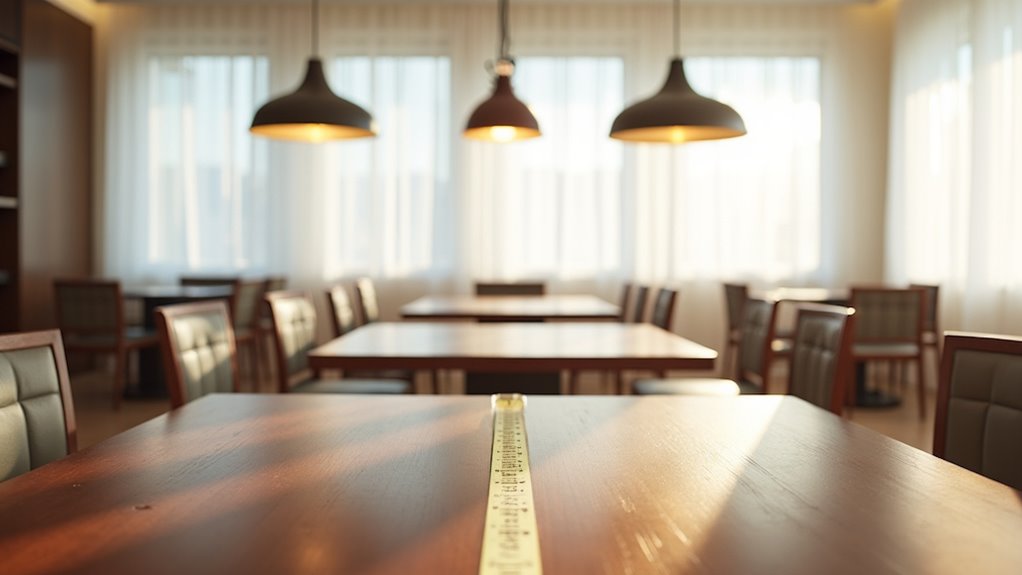 dining room light sizing