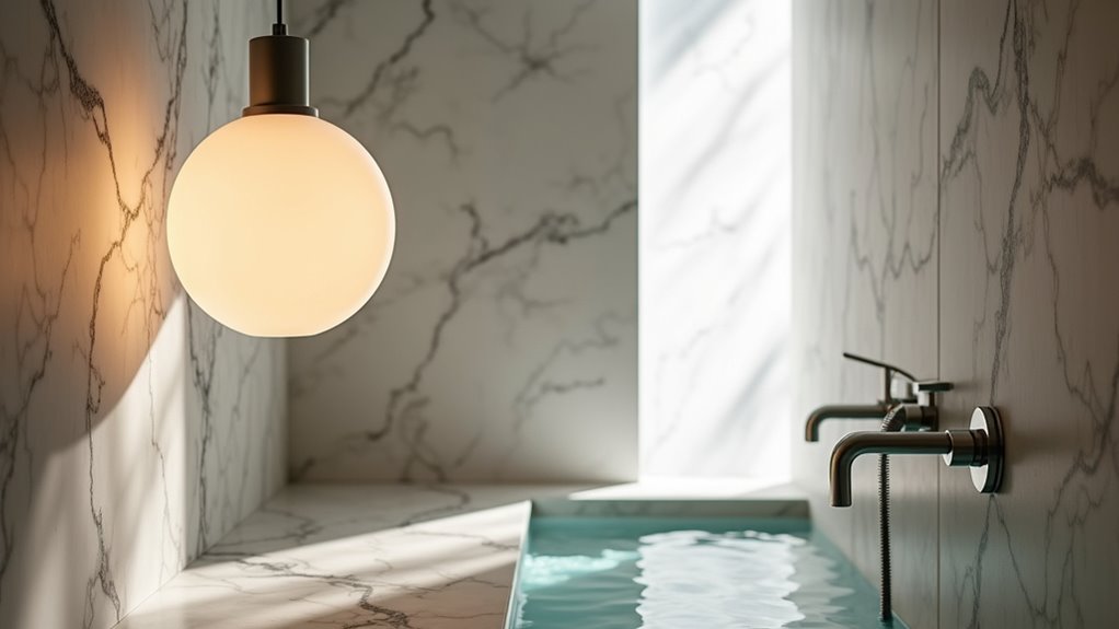 dramatic lighting for bathrooms