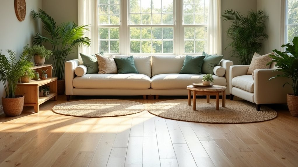 earth tones with natural decor