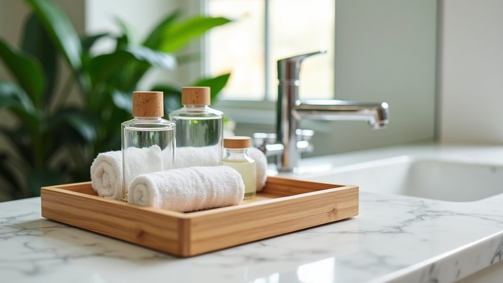 eco friendly bamboo vanity storage