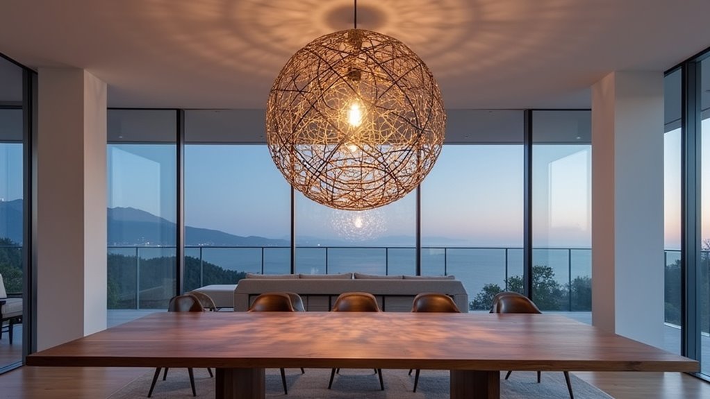 eco friendly led orb chandeliers