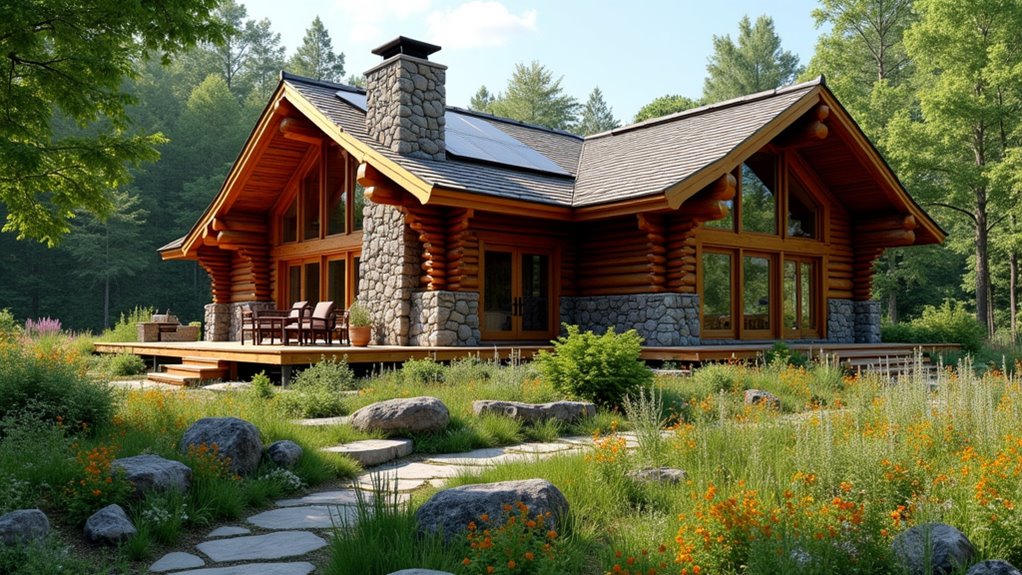 eco friendly log house design