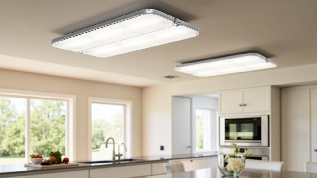 efficient fluorescent ceiling lighting