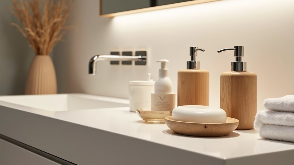 elegant acacia wood dispenser