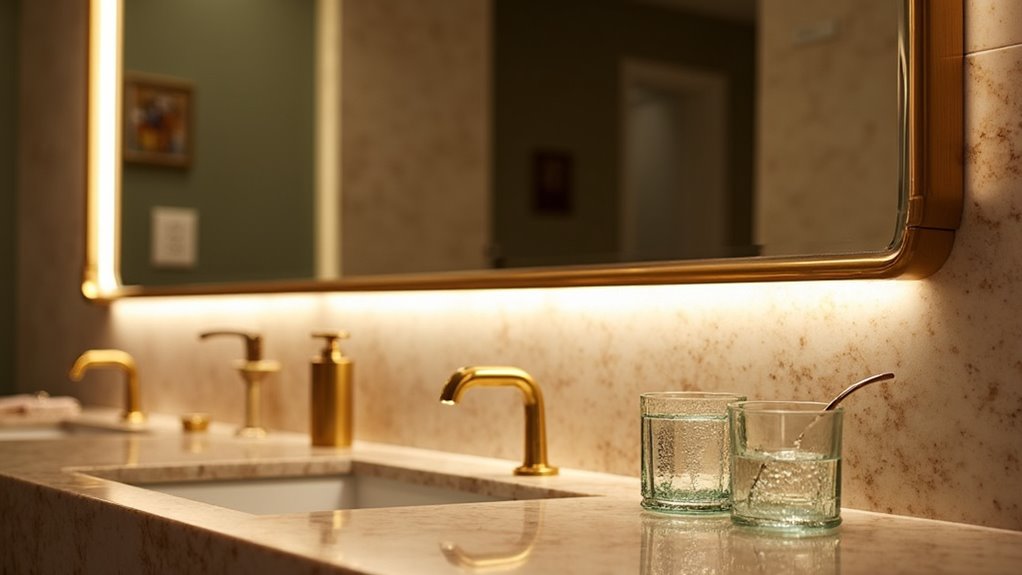elegant adjustable led mirror