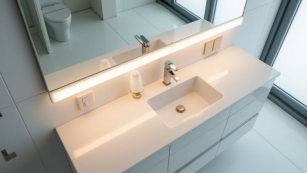 elegant adjustable led mirror