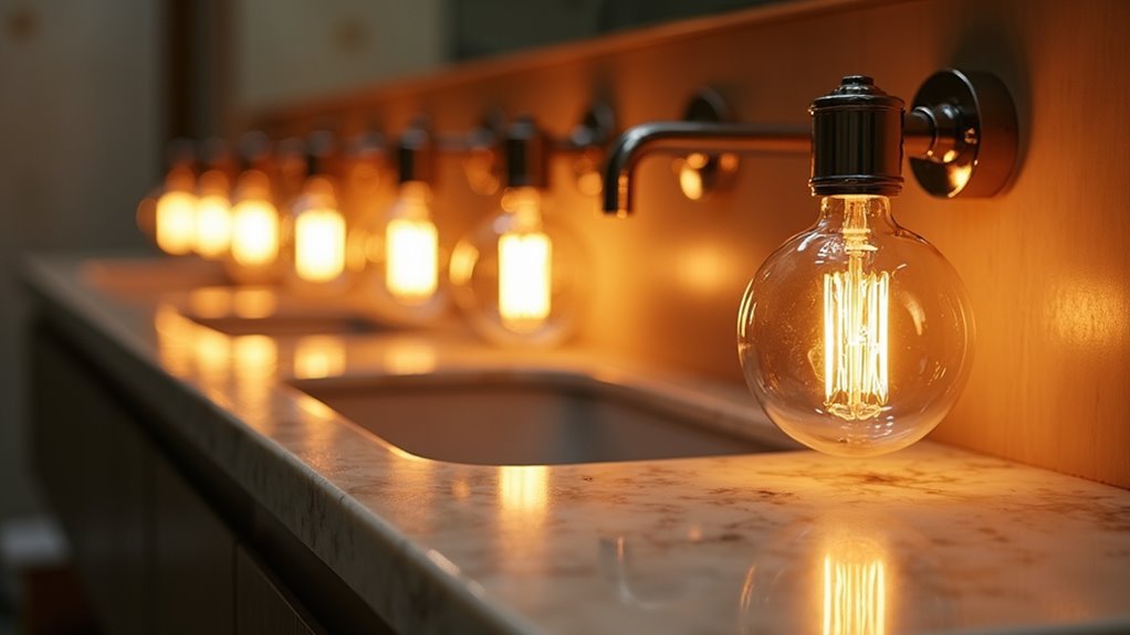elegant ambient vanity lighting
