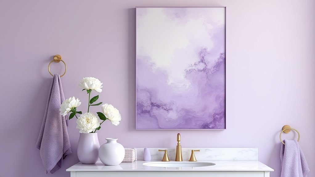 elegant bathroom wall art
