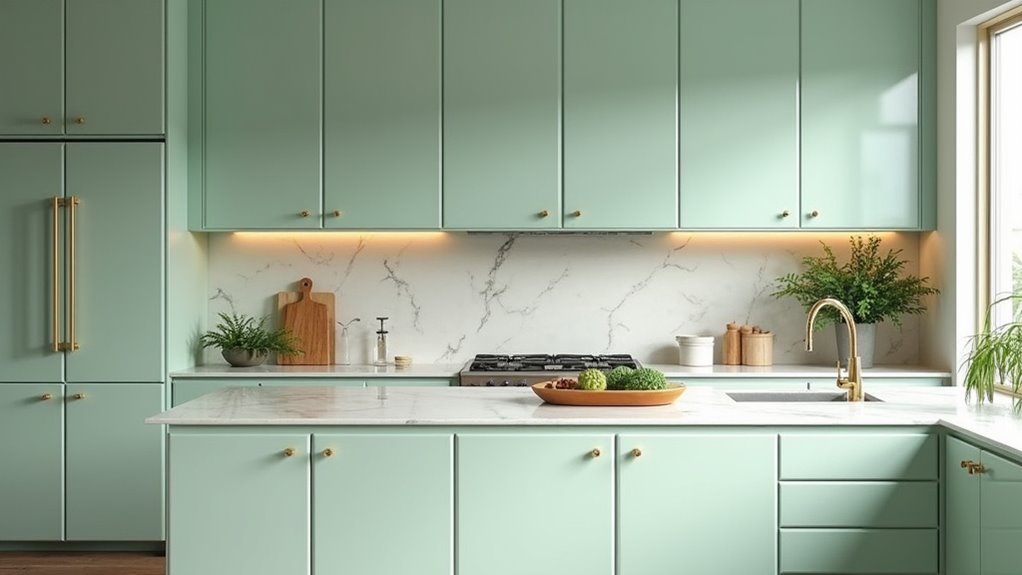 elegant calming kitchen design