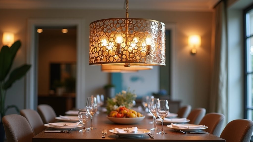 elegant dual tone chandelier design
