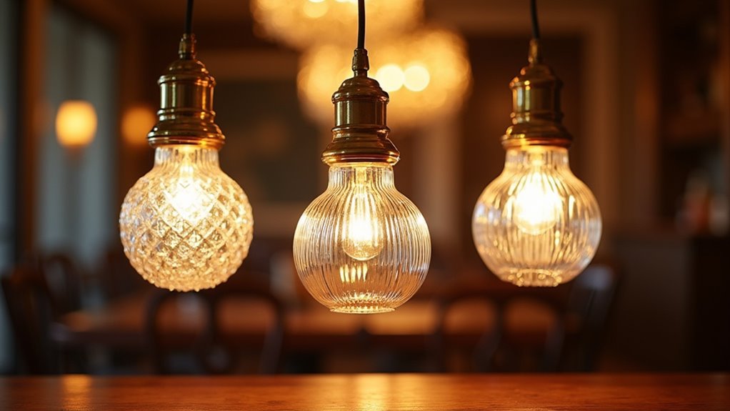 elegant glass pendant lights