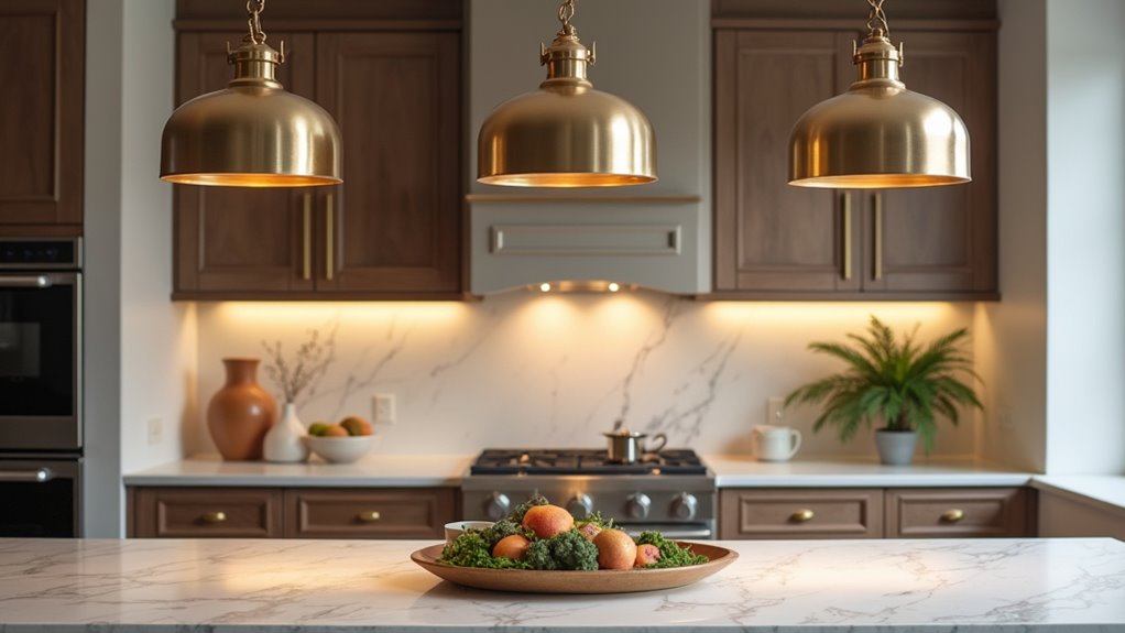 elegant kitchen lighting design