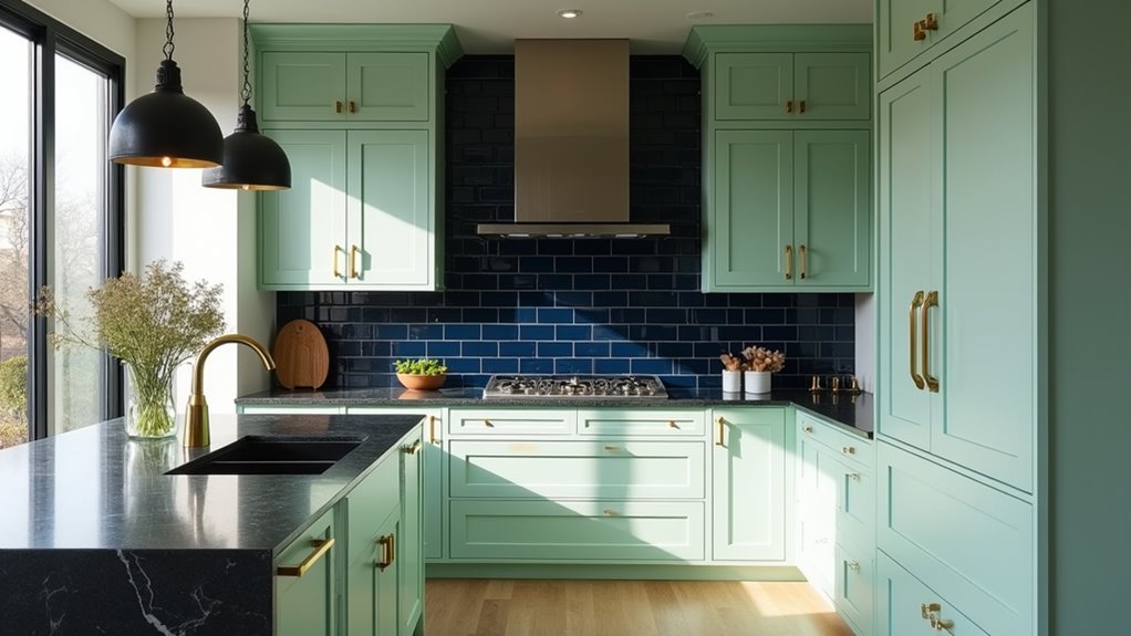 elegant kitchen with drama